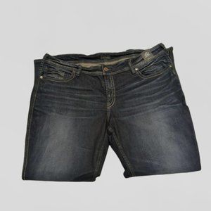 Suki Jeans Women's Size 24W/L31 Denim Blue Fit Mid Rise Slim boot Stretch Jean